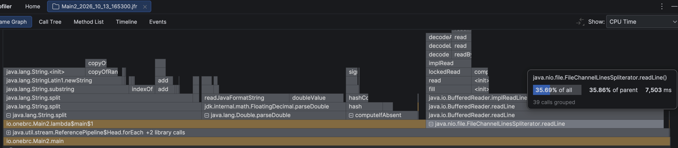 Pass 1 flame graph